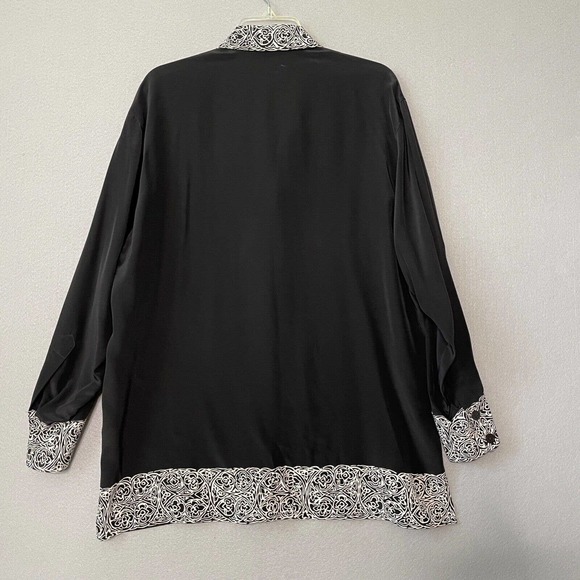 Vintage Diane Von Furstenberg 100% Silk Tea Cup Art‎ To Wear Top - Picture 4 of 8